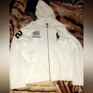 Very rare EUC Polo Ralph Lauren big pony Greece 🇬🇷 hoodie